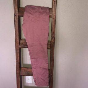 Pink skinny jeans